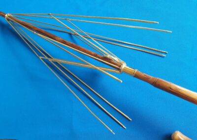 "One-piece wooden 'Piantino' handle and rod, manual